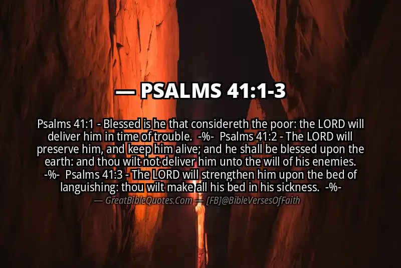 Image for PSALMS 41:1-3 Bible verse