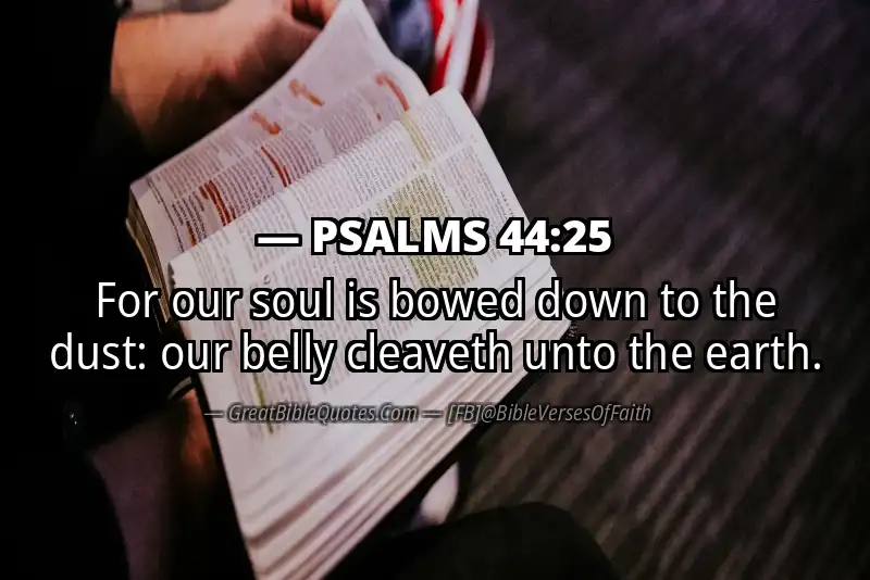 PSALMS 44:25 Verse