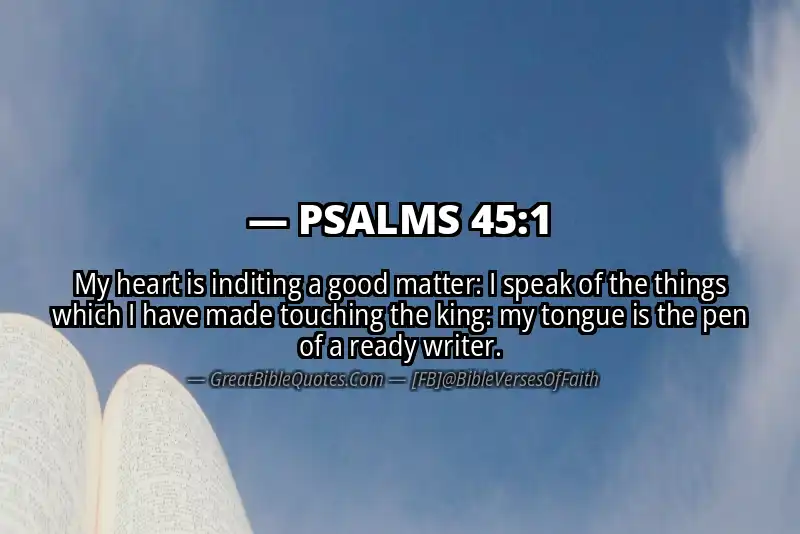PSALMS 45:1 Verse