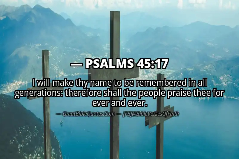 PSALMS 45:17 Verse