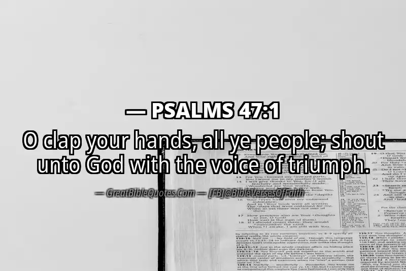 PSALMS 47:1 Verse Image