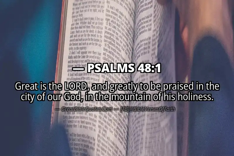 PSALMS 48:1 Verse Image