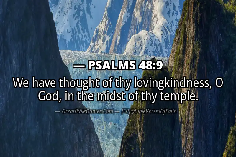 PSALMS 48:9 Verse