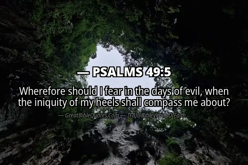 PSALMS 49:5 Verse