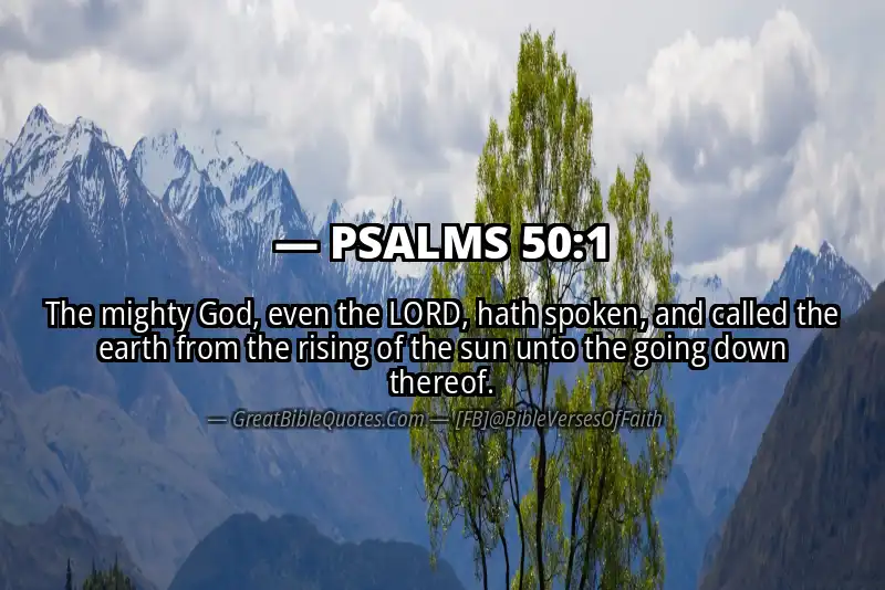 PSALMS 50:1 Verse