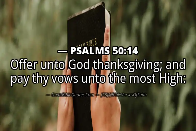 PSALMS 50:14 Verse