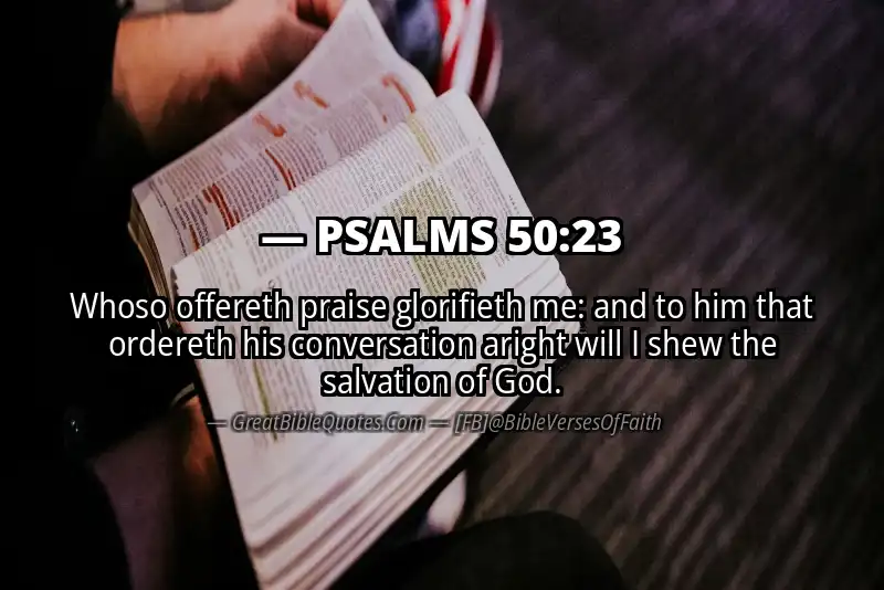 PSALMS 50:23 Verse