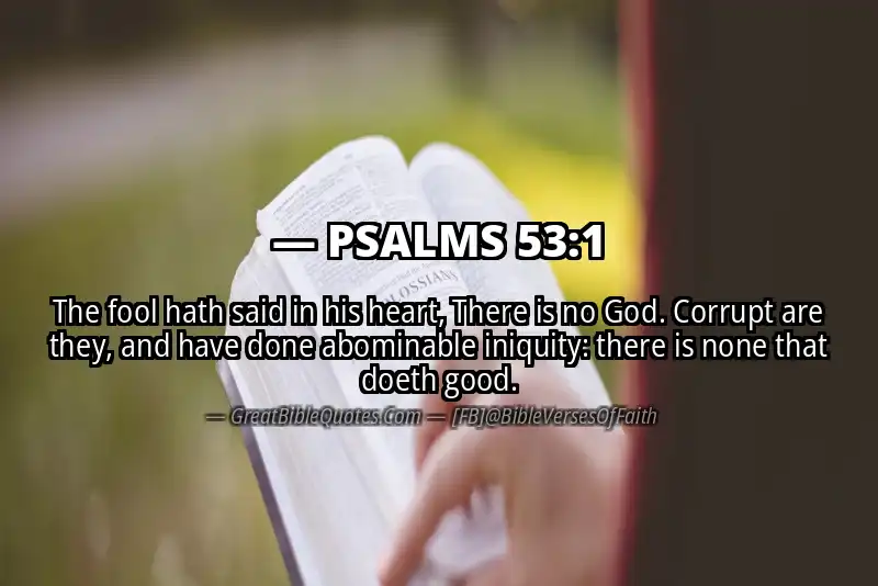 PSALMS 53:1 Verse Image