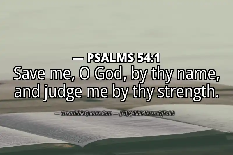 PSALMS 54:1 Verse