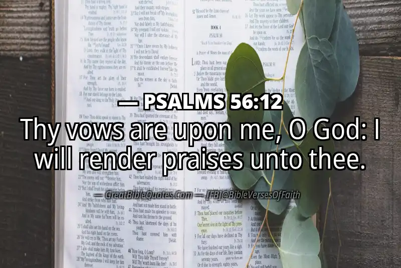 PSALMS 56:12 Verse