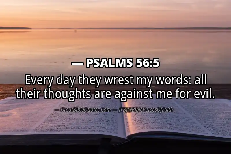 PSALMS 56:5 Verse