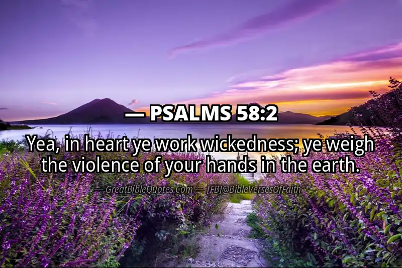 PSALMS 58:2 Verse
