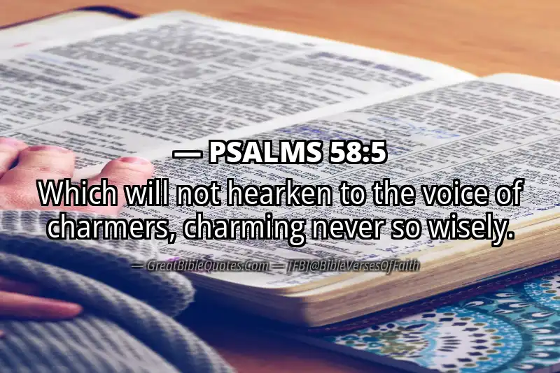 PSALMS 58:5 Verse