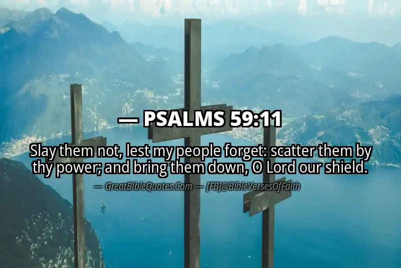 PSALMS 59:11 Verse