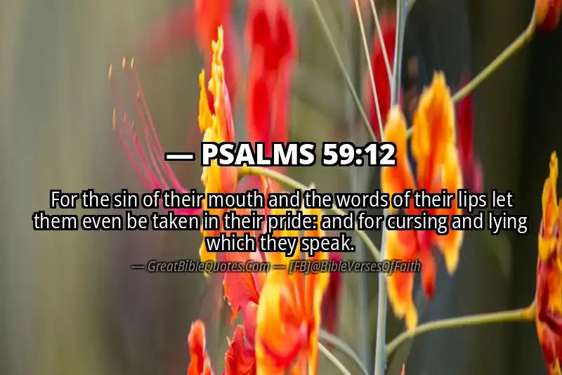 PSALMS 59:12 Verse