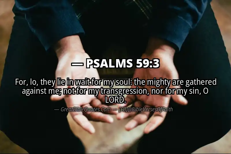 PSALMS 59:3 Verse