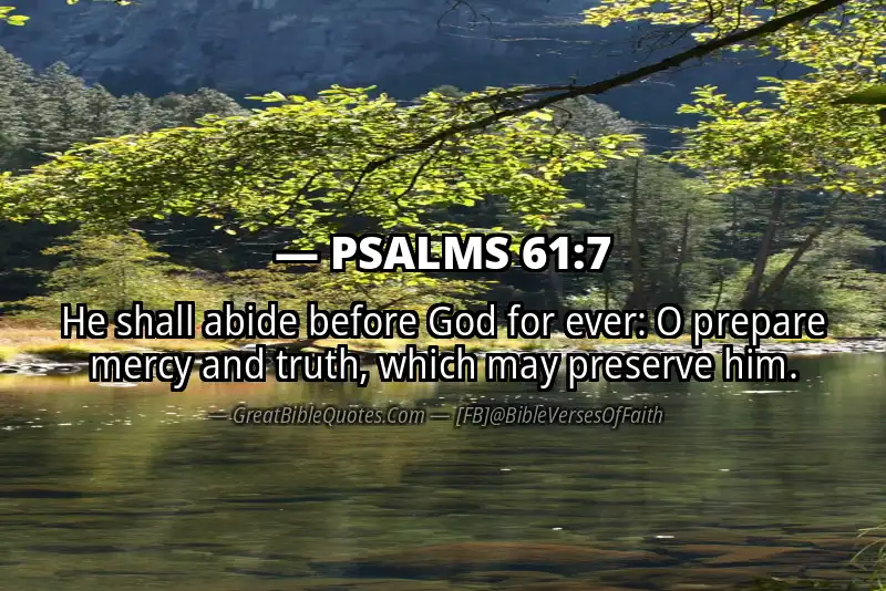 PSALMS 61:7 Verse