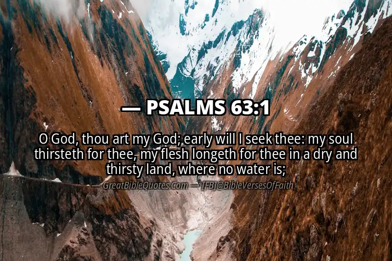 PSALMS 63:1 Verse