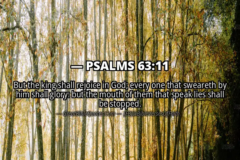 PSALMS 63:11 Verse
