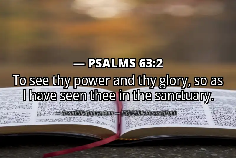 PSALMS 63:2 Verse