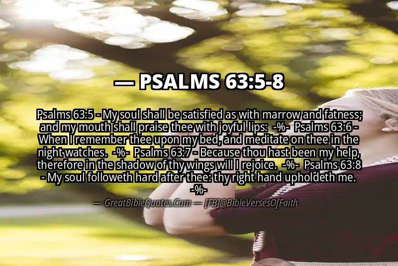 Image for PSALMS 63:5-8 Bible verse