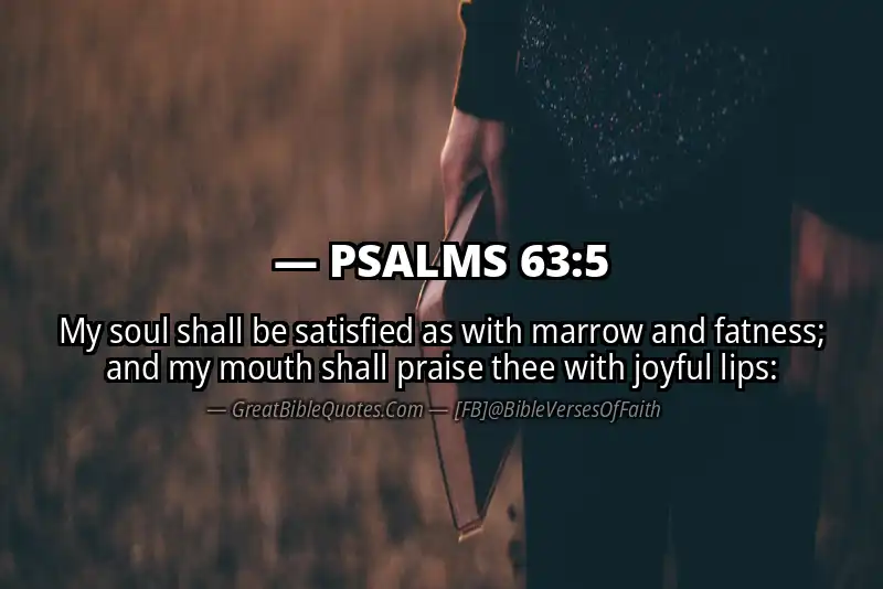 PSALMS 63:5 Verse