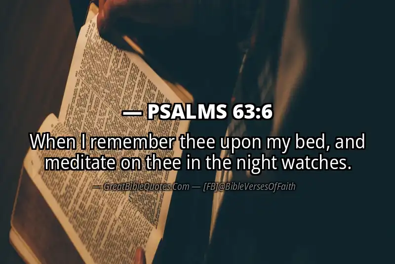 PSALMS 63:6 Verse