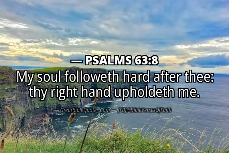 PSALMS 63:8 Verse