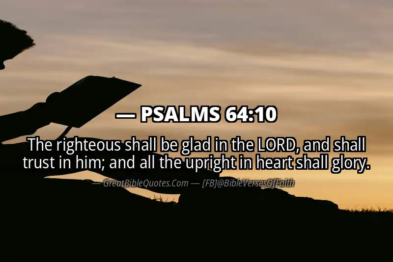 PSALMS 64:10 Verse