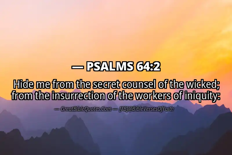PSALMS 64:2 Verse