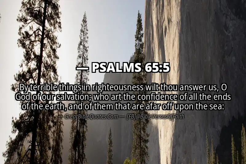 PSALMS 65:5 Verse