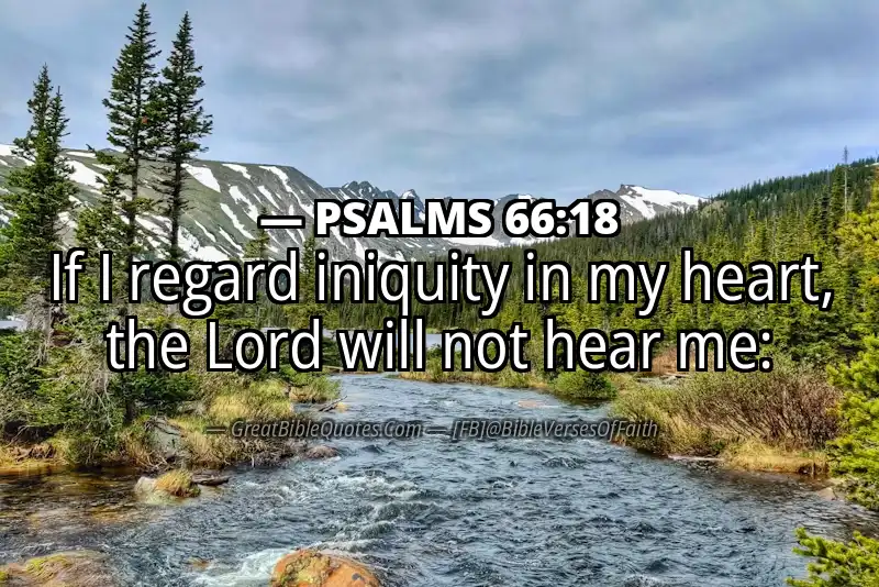 PSALMS 66:18 Verse Image