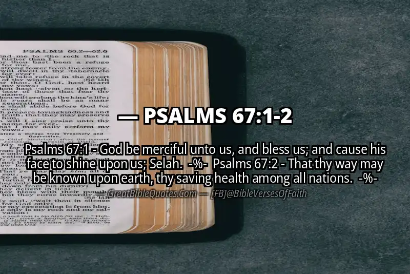 Image for PSALMS 67:1-2 Bible verse