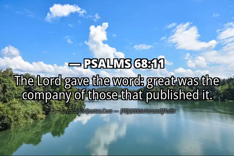 PSALMS 68:11 Verse