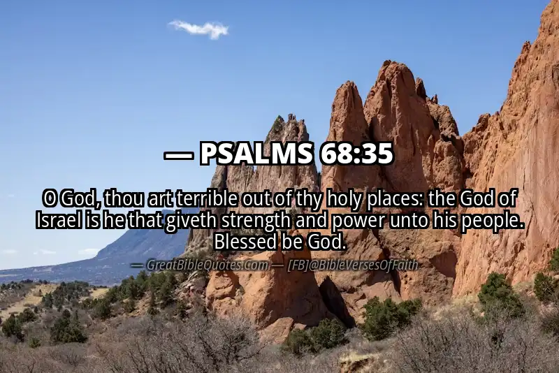 PSALMS 68:35 Verse