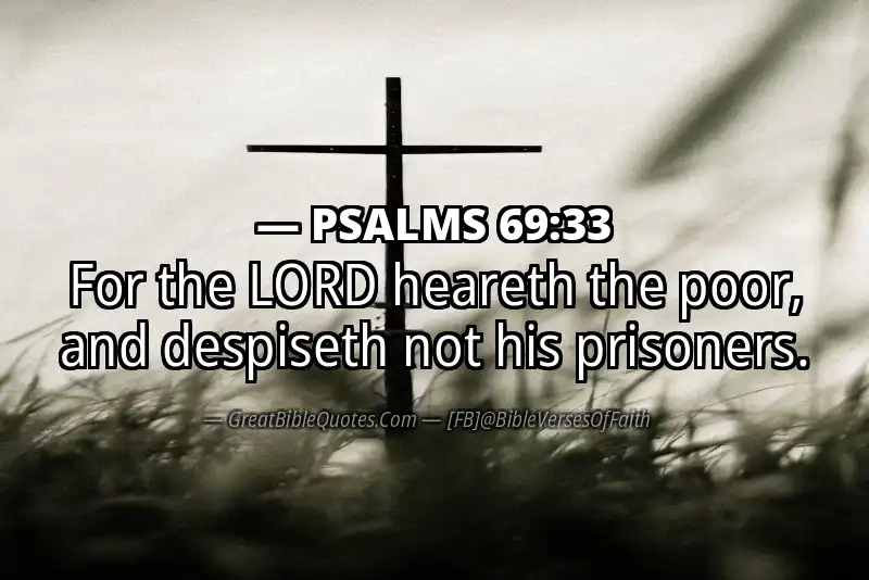 PSALMS 69:33 Verse