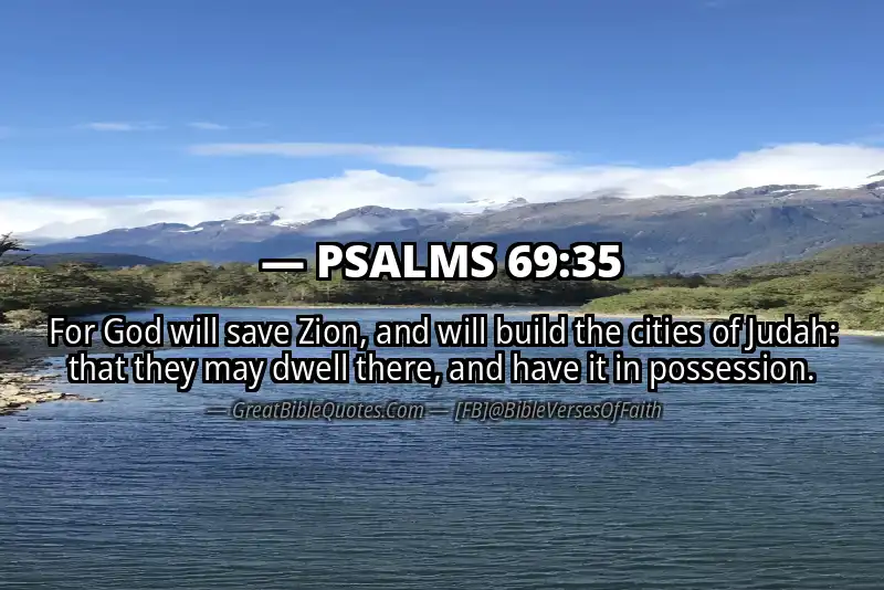PSALMS 69:35 Verse