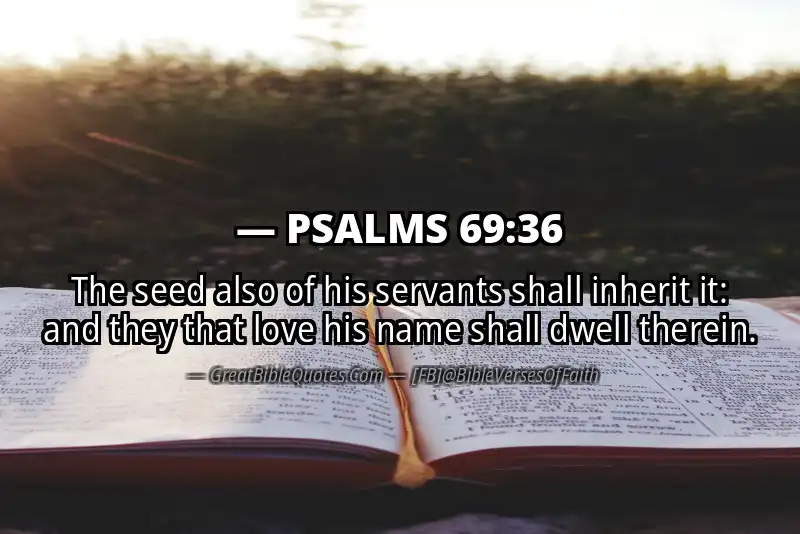 PSALMS 69:36 Verse