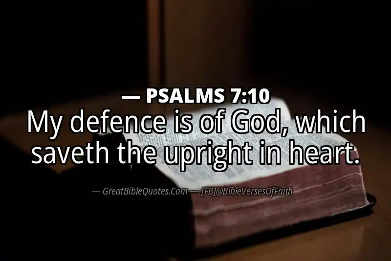 Bible verse: PSALMS 7:10 Image