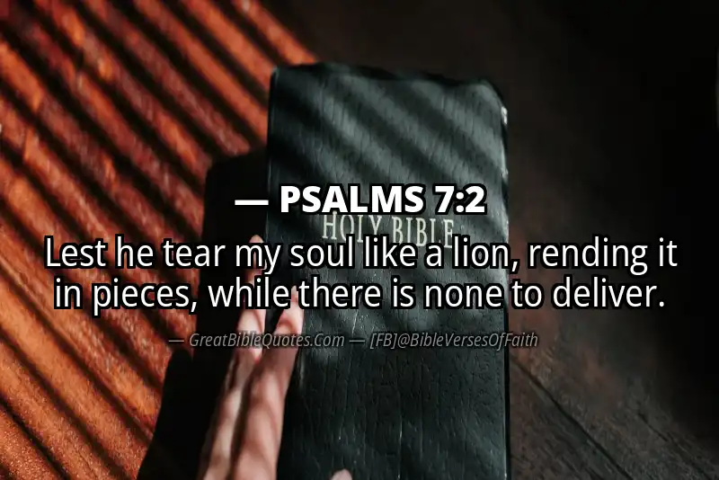 PSALMS 7:2 Verse