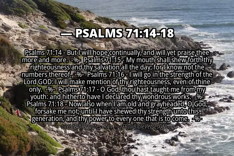 Image for PSALMS 71:14-18 Bible verse