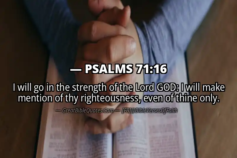 PSALMS 71:16 Verse