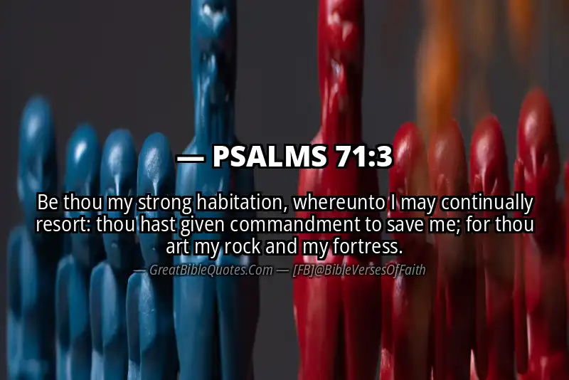 PSALMS 71:3 Verse Image