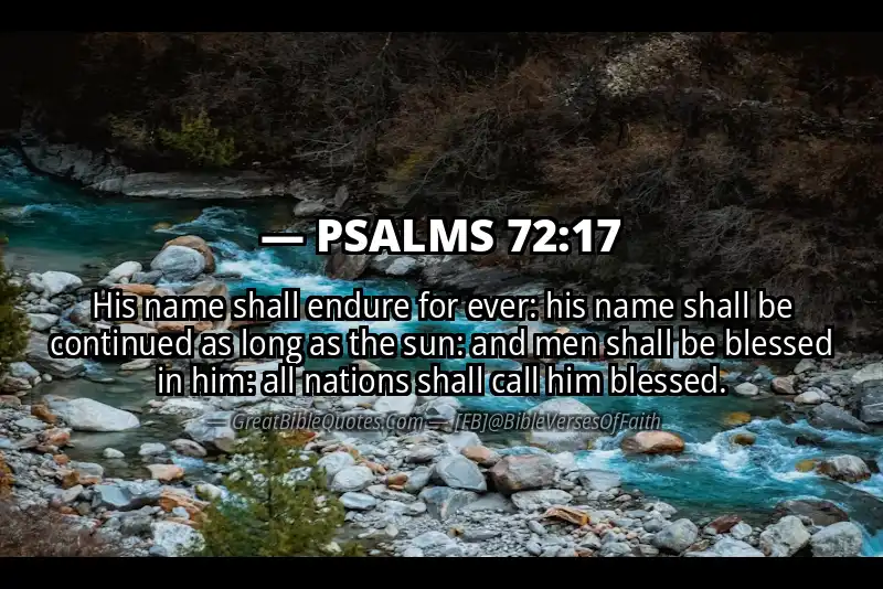 PSALMS 72:17 Verse