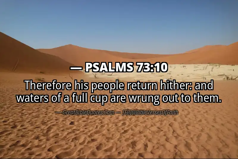PSALMS 73:10 Verse