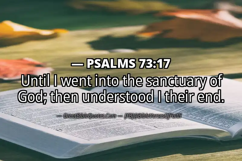 PSALMS 73:17 Verse Image