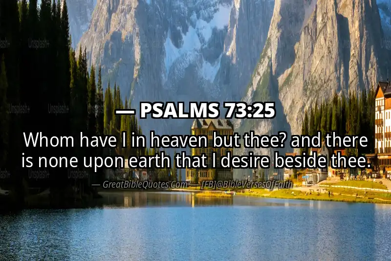 PSALMS 73:25 Verse