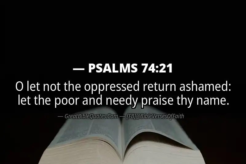 PSALMS 74:21 Verse