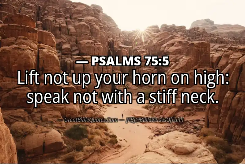 PSALMS 75:5 Verse