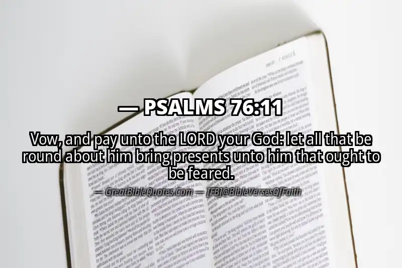 PSALMS 76:11 Verse